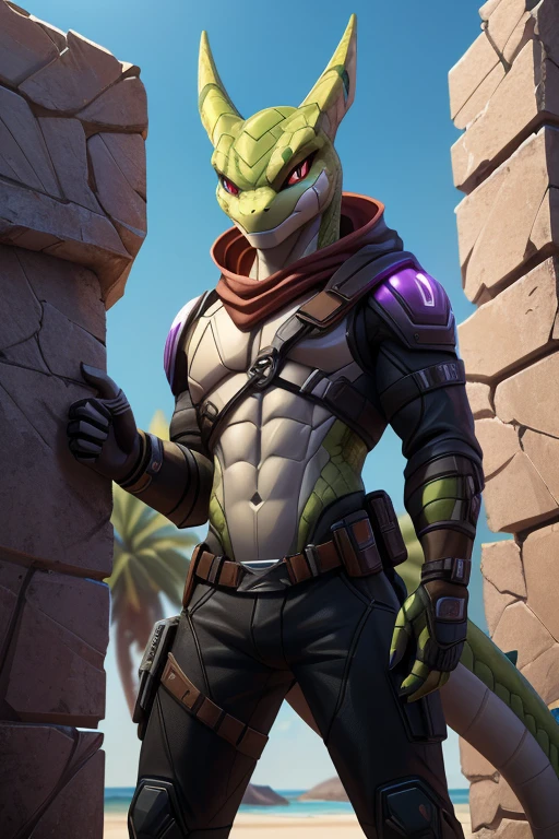 Dragon, lizard, Hybrid(Fortnite),Monster, from is back, barely naked, slip, balls , cock, ass, male, solo, anus, squirt , cum in ass