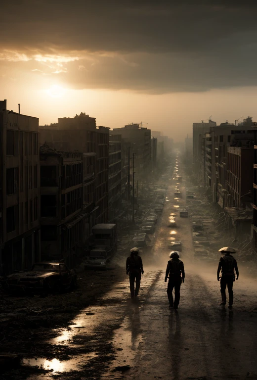 scenecy, apocalipse zumbi, floresta, cidade abandonada, ferrugem, sobreviventes, zumbis