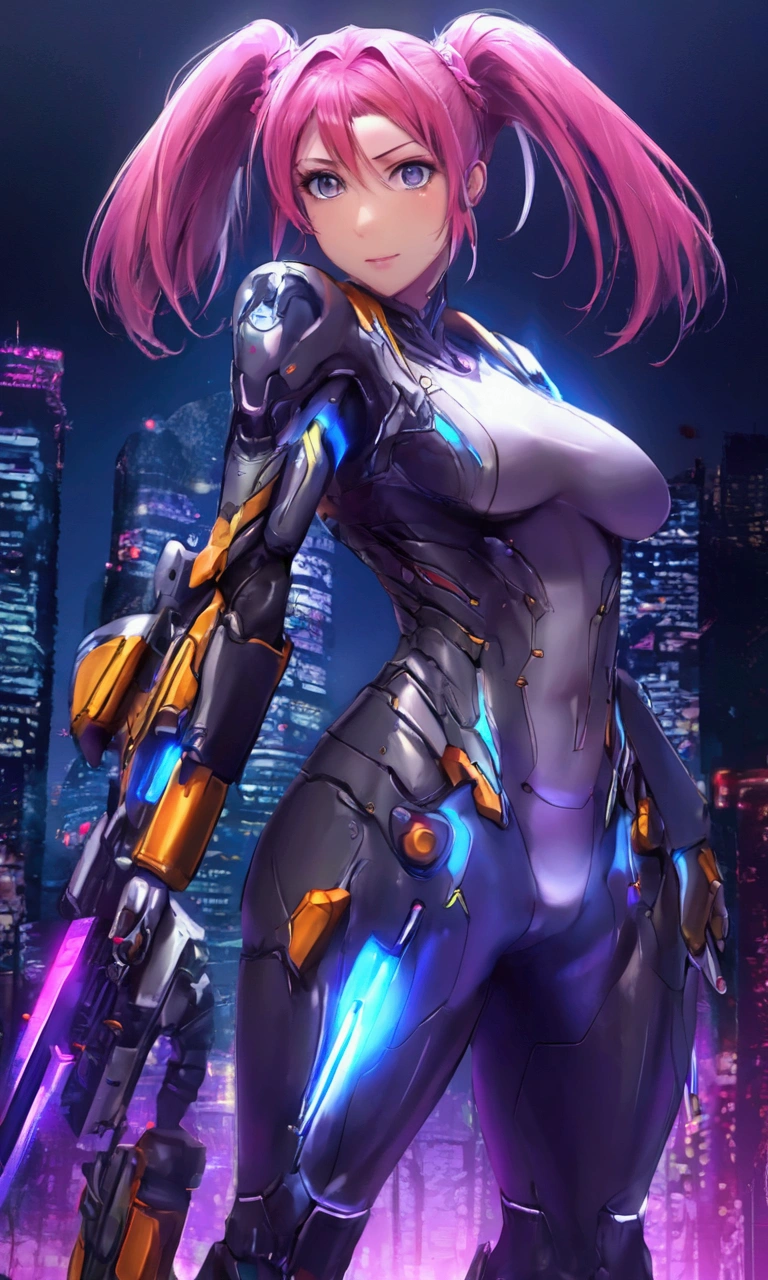 anime girl in purple outfit kneeling on street with purple helmet, biomechanical oppai, oppai cyberpunk, cute cyborg girl, perfect android girl, cyber suit, cyberpunk anime girl mech, gynoid cyborg body, girl in mecha cyber armor, cybersuit, gynoid body, thick smooth warframe thighs, rendered in sfm
