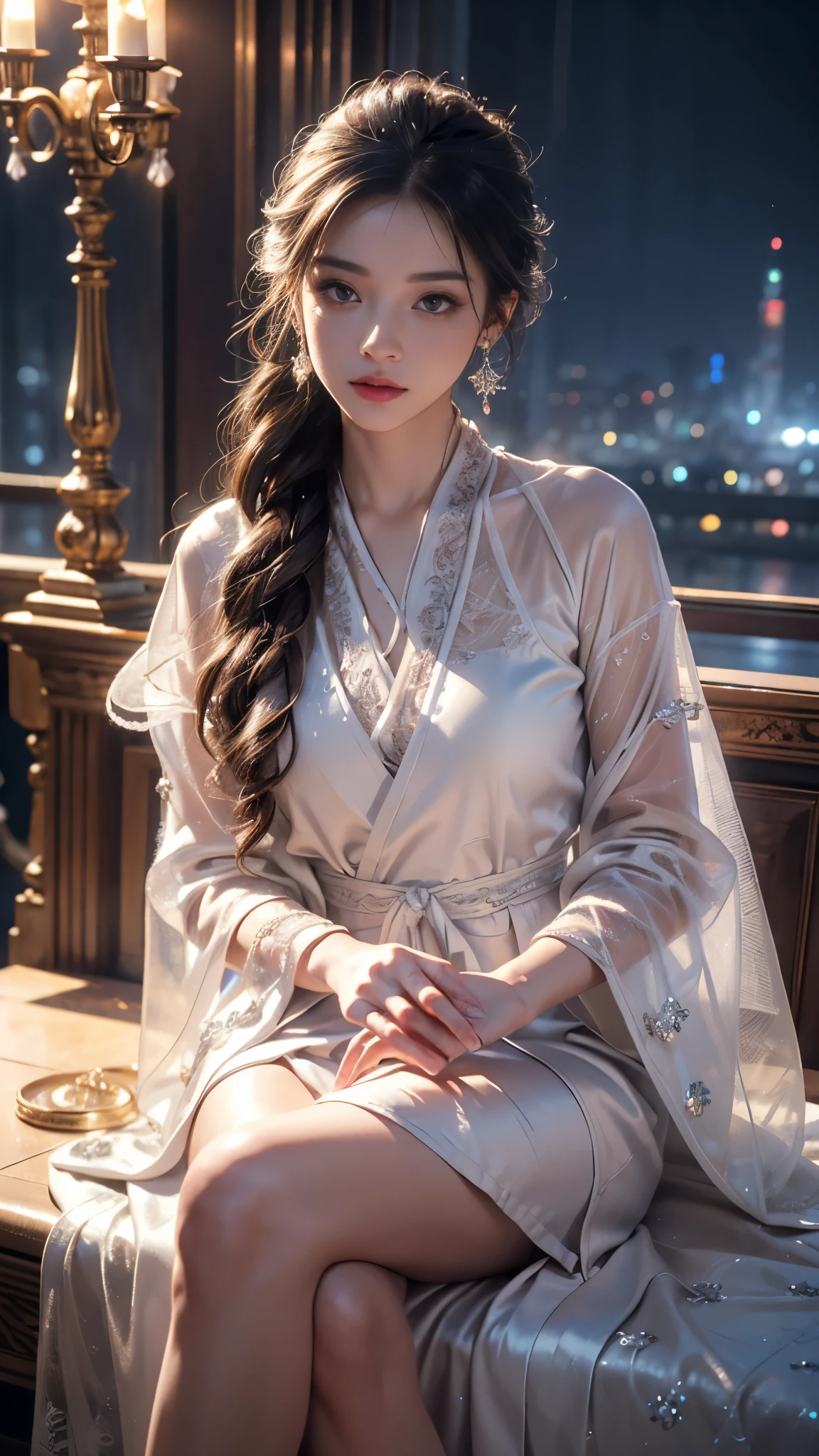 (realistic, 3D rendering, masterpiece, best quality), (socialism, Competent elite, young female scientist_In the open field, Beautiful young woman with great features standing), wearing a white lab coat, A beautiful young woman with brown blonde messy bun hair, gray eyes, Full, closed, plump pink lips, hopeful expression. (best quality, 4K, 8k, high resolution, masterpiece: 1.2), (very detailed, realistic인: 1.37), HDR, uhd, studio lighting, very detailed Drawing, sharp focus, Physically Based Rendering, very detailed, professional, vivid colors, bokeh, concept art, (Large glasses with thick black frames_expression of delicate details, Glare on eyeglass lenses, delicate eyes, Reflections on the lens), vivid silhouette, animated movie,