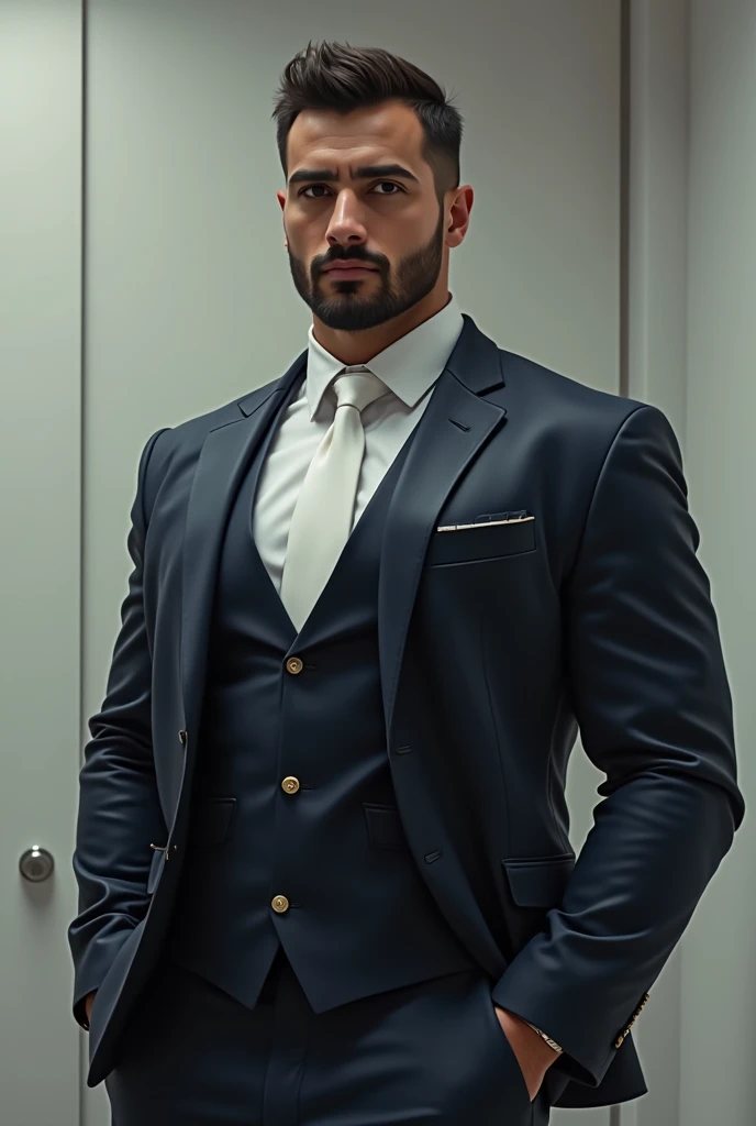 um homem de roupa preta terno e gravata --auto