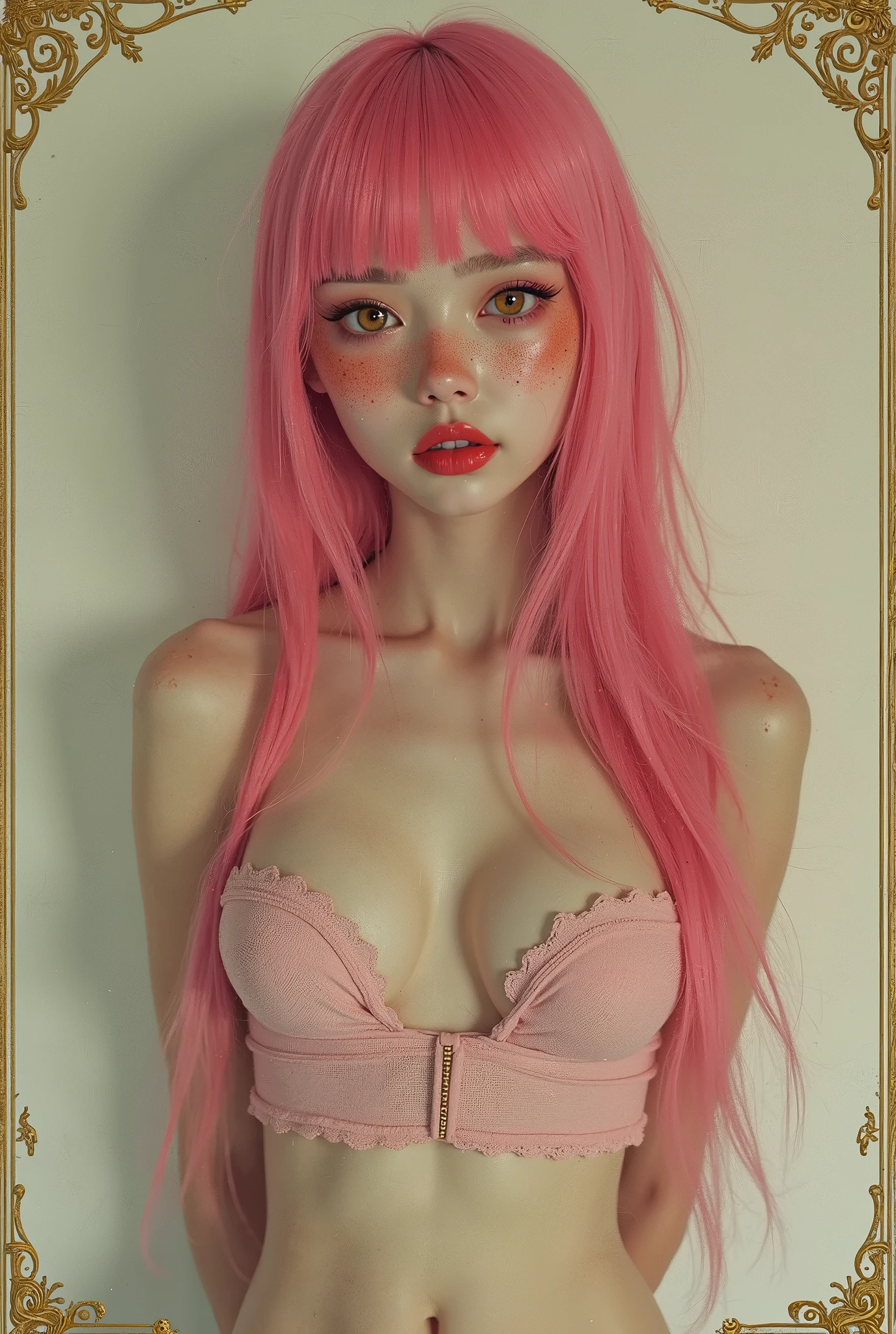 (nude :1.8),(spread legs, legs up :1.45),(heart pasties :1.3),(orgasm face:1.5) ,(Pink Hair :1.3),(Genuine))))photograph, ((whole body:1.1)), highest quality, 1 female, Highly detailed face, Detailed lips, Fine grain, double eyelid, Beautiful Face, Beautiful Eyes, Orange Hair, Twin tails, Narrow waist, highest quality, Pale skin, Sue Liu Asuka Langle, Black background, (Face and eye details:1.1) , Self-righteous, blush, ((shy)), Very delicate and beautiful girl, Dynamic pose, (to8contrastスタイル)