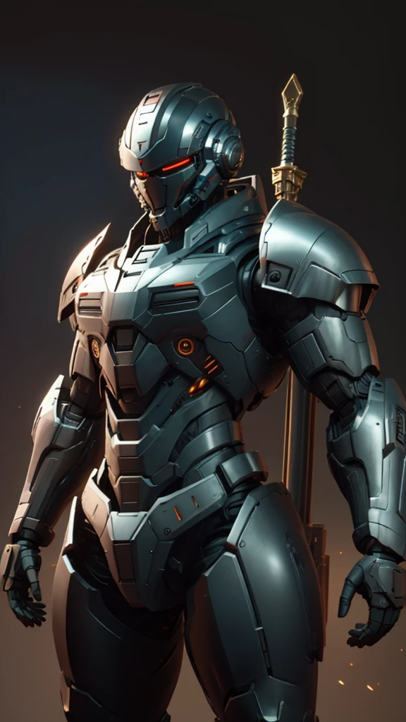 machine, automaton, military, heavy armor, robot, light armor, helmet, soldier, communist, solo, simple background, humanoid, , two eyes, circular eyes, tubing, dark, sword, officer's sword, , black armor, tubing, helmet tubing, chest tubing, no breasts, flat chest, officer, soviet officer, soviet officer hat,

((Background city in ruins))