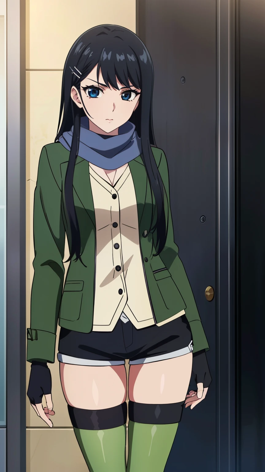 (masterpiece, highest quality: 1.2), alone, 1 girl, alone, ,,((Cotton panties with crotch)),blush,Sailor suit,blazer,your heather, smile, Mouth closed, View your viewers, Long black hair, head band, Earrings, Big Breasts, Medium Waist, Medium Hips, wide thighs, Embarrassing, Charm, smiling with her Mouth closed, Good move.., Excellent anatomy, ((Cotton panties with crotch)),classroom,,Sailor suit,blazer,skirt, (((skirtめくり, I can see your pants))),
