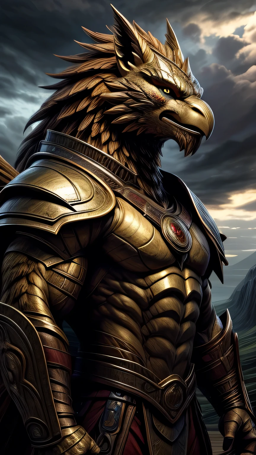 a profestional picutre of 1man, <lora:angel_20230818185537:0.7>gorgeous golden armor, huge flame great sword, rich background,, film shooting, depth of field, Super visual, (shiny skin:0.7) Super powerful flame angel, glowing eyes,very long hair, floating hair, winged helmet, valkyrie, spread wings, torm clothes, angel , <lora:CyberPunkAI:1.2> cyberpunkai Feral Shifter's Transformation: , , camera angle from side and focus on upper body, photorealism,unreal 5 daz,perfectly drawed hands,perfectly drawed face,perfect body,extremely detailed artgerm greg rutkowski greg,((ultrasharp)),((masterpiece)),((best quality)),((ultradetailed)),((intricated details)),ultradetailed character,detailed face,intricated face details,<lyco:GoodHands-beta2:1>,extremaly detailed background,perfectly detailed face,character focus,intricated details of face,fFaceDetail <lora:add_detail:0.7> ultra realistic,32k,RAW photo,(high detailed skin:1.2),8k uhd,dslr,soft lighting,high quality,film grain, beautiful and aesthetic,extremely detailed <hypernet:sxzBloom_sxzBloom:1>,8k, extremely_clear,