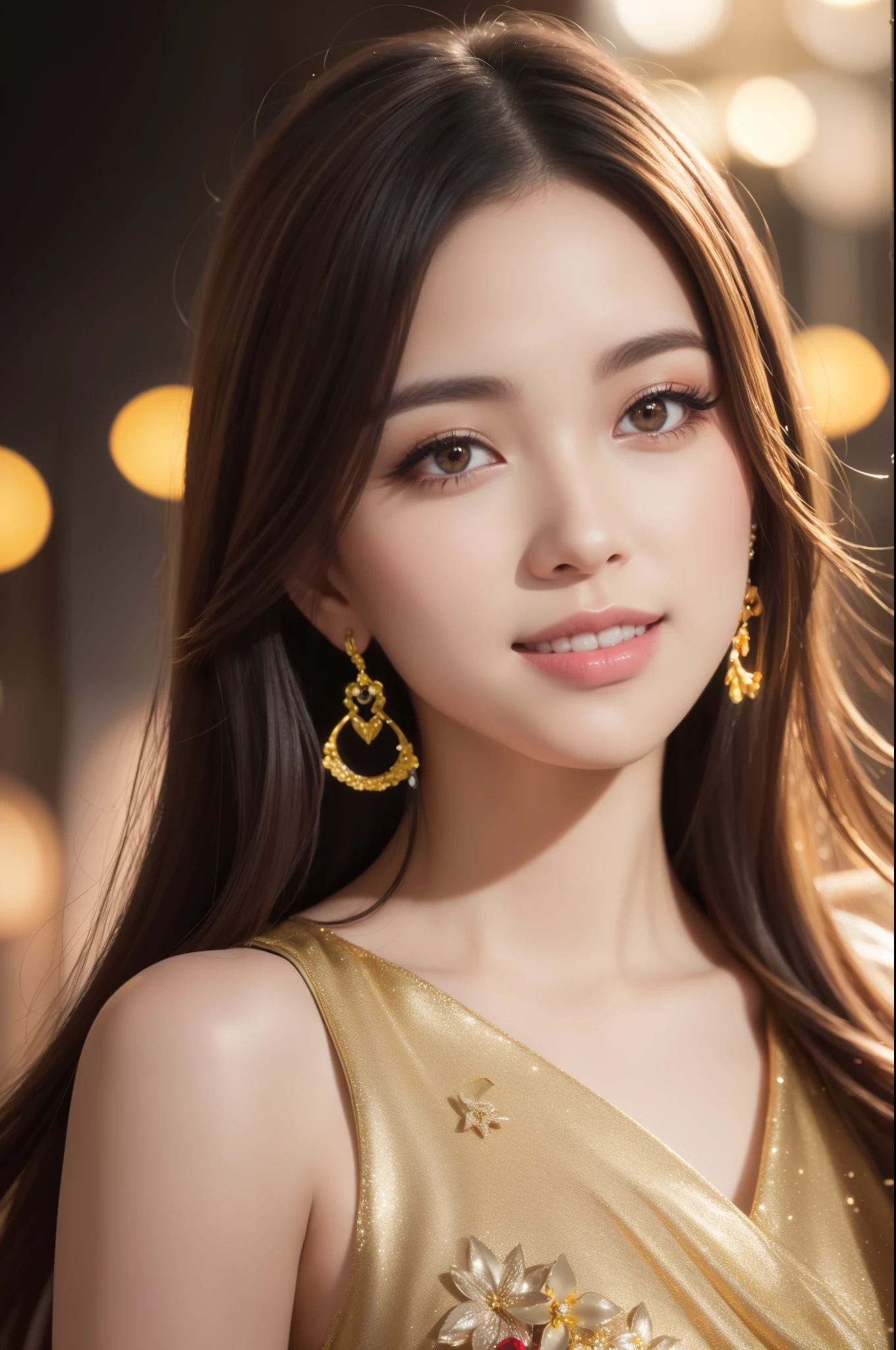 There is a woman in a cheongsam, 2 , 2 , 2 , 3 , delicate makeup, Ye Wen, 2 , round face, cute lian, gold tiara, pearl necklace, jade hairpin