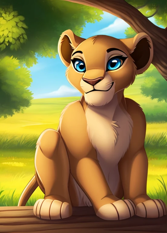 Lioness,Lana as a child,  smile, blue eyes, , cute, Alone