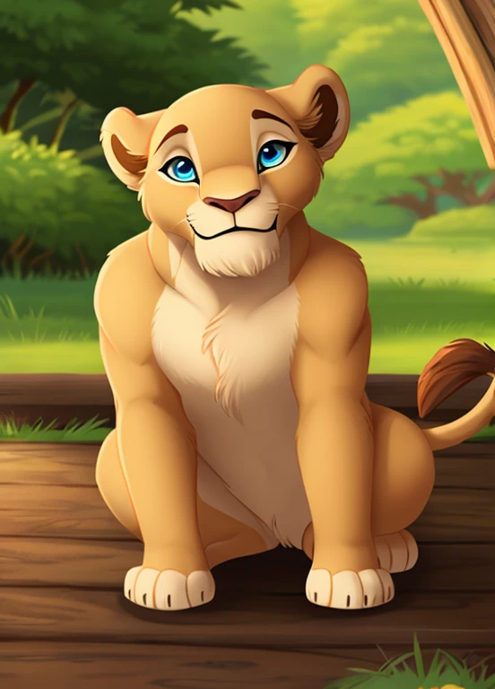 Lion Girl,Lana as a child,  smile, blue eyes, cute, Alone