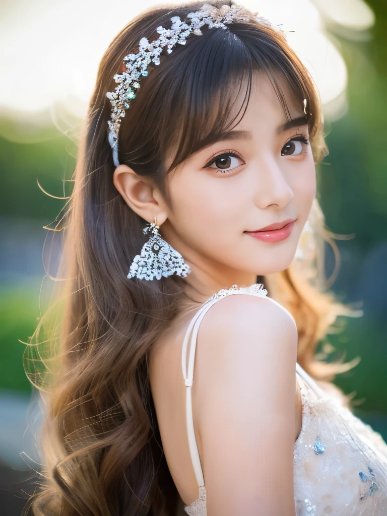 (32K,very high res, high detailing, highly accurate,Pretty Girl 1:1.5),Raw photo & realistic atmosphere,beautiful dark blue eyes,Detailed mouth,Glossy lips,Detailed eyebrows,Soft white skin that shines with every detail,,Eyes drawn in detail、Very beautiful eyes with azure eyes,Detailed lips、Very beautiful face,Very well-formed face、Lifelike face,shiny beautiful lips,Beautiful eyebrows,Infinite reality,Best design,(Insanely cute Japan ,Beautifully shaped breasts,Very cute beautiful girl,,Healthy body,Outstanding style:1.5),Best Natural Makeup,Japanese ido,Korean Idols,Young sensual idol,Moist eyes,Dark Beautiful Deep Eyes,Beautiful butt,beauty legs:1.3),超A high resolution、Natural and realistic face,Pure eyes are too cute,(((photorealism,Photograph the whole body))),Reality Live Action,(Fashionable luxurious and voluminous earrings,a necklace,A bracelet,gyuru,Glossy nail art,Gorgeous Long Dresses,Luxury Gorgeous Court,White G-Strength,high-heels,hairaccessories,Calm and fashionable girl,shiny brown hair,Fancy hair arrangements for parties,solo,Lori,little smiling,full body Esbian,Show full-body fashion,Red Carpet, A gorgeous long dress that you won't forget once you see it,The only beauty,Young cute girl,Very cute girl:1.7),Night in Roppongi