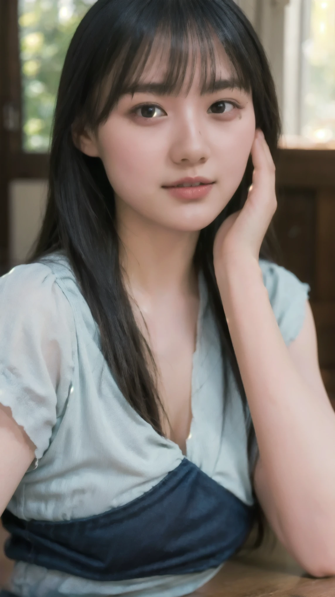 1girl, woman, masterpiece, best quality, highest quality, natural lighting, volumetric lighting, extremely detailed CG unity 8k wallpaper, focused, 8k wallpaper, extremely detailed, ultra realistic, photorealistic, sharp focus, absurdres, (HDR:1.2), (high contrast), photograph, detailed and intricate, instagram, portrait, highly detailed, digital painting, artstation, concept art, smooth, sharp focus, illustration, (whole body:1.2), big breast:1.3
