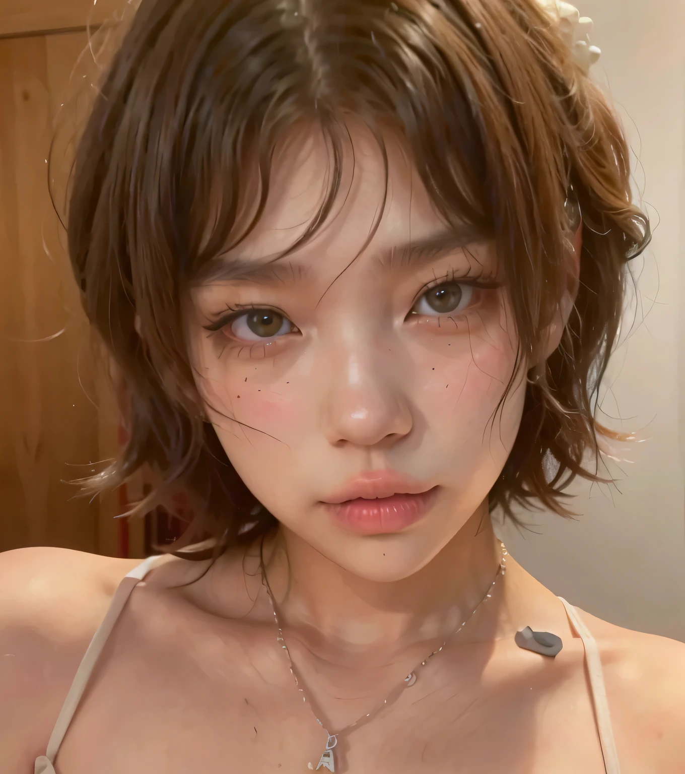 Ulzzang,  coreana, kawaii realista portrait, cruel korean goth girl, Jennie, Kim Jennie, Blackpink, Hanni, NewJeans, Doll face, Fox eyes, Short Hair, Black hair, Korean, Asian, Pretty, Lady, Big eyes, White skin, Cool tone, Siren eyes.