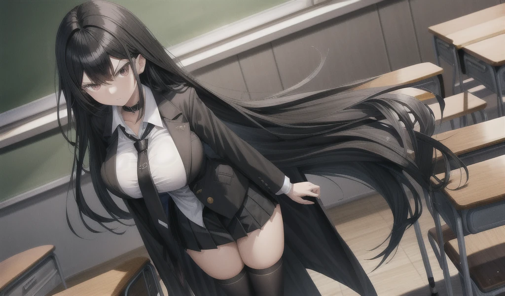 1girl, solo, homuramagica, long hair, pantyhose,bikini, lew,huge breast