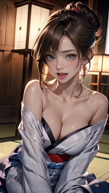 nsfw, 1 girl, nude, (masterpiece: 1.4), (8K, realistic, raw photo, best quality: 1.4), nipple areola shape clear,  Japanese girl, beautiful cute face, (real face: 1.4), beautiful hairstyle, realistic blue eyes, beautiful detail eyes, (real skin: 1.3), beautiful skin, attractive, ultra high resolution, ultra realistic, off-sheller, long hair, dark room, cinematic lighting, Tifa Lockhart