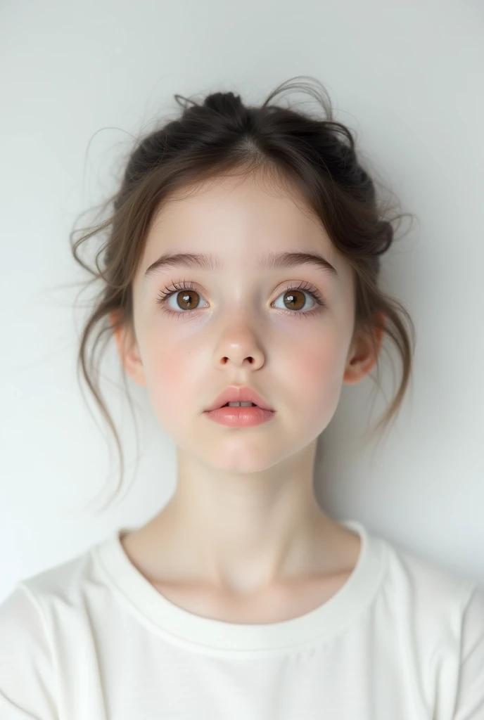 (Best quality, masterpiece, hyper-realism), 1 cute and immature little baby portrait with soft and peaceful expression, background scenery with gardens, flowers and butterflies flying around.