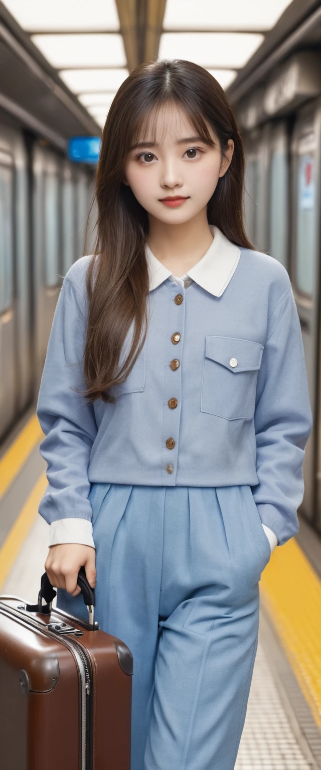 Billie ellish in short school dress