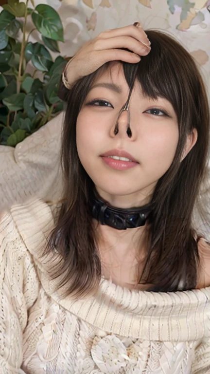 (masterpiece), petite japanese girl wearing no bra and nerdy panties and wearing angel wings and a bright led halo, cum facial, looking up, on knees, in a cyberpunk cityscape, magenta lighting, face only