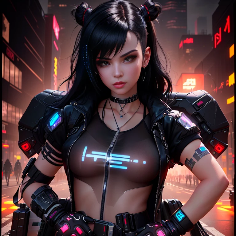 cyber girl with a gun in a city street, digital cyberpunk anime art, anime cyberpunk art, cyberpunk anime art, cyberpunk anime girl, digital cyberpunk - anime art, cyberpunk anime girl mech, female cyberpunk anime girl, cyberpunk art style, cyberpunk beautiful girl, cyberpunk themed art, cyberpunk 2 0 y. o model girl, anime style 4 k, cyberpunk angry gorgeous goddess