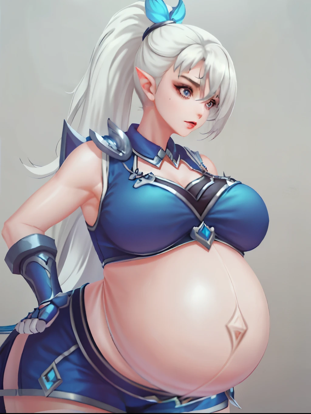 White ponytail hair,Big Baby Bump pregnant , Big , nipple, cum,16 years girl, Big pregnant Belly, Big Pregnant girl, Largest Belly of Pregnant, Huge Pregnancy Belly, blue eyes, huge 9 months Pregnancy Belly, Miya from Mobile Legends Bang Bang