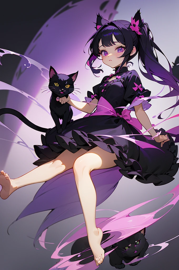 dark sakura　Full body suit　Succubus　Play with your feet