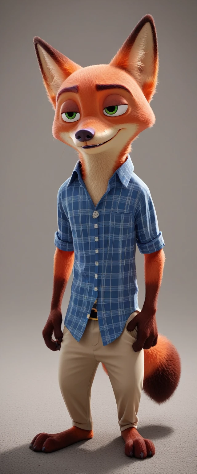 nick wilde bodybuilder, 3D