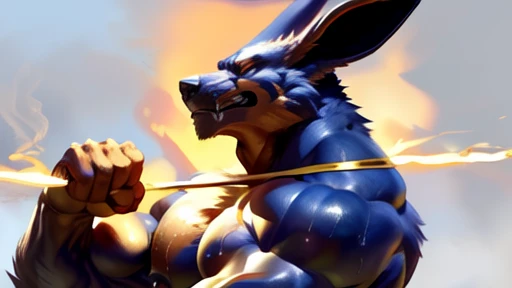 kurama Anubis, black fur with orange highlights,, 4k, high resolution, best quality, posted on e621, solo, anthro body, male, adult, very masculine, (very muscular, very defined muscles, strong pectorals, huge round pecs, big nipples, huge thights, muscular arms, muscular legs, muscular neck, thick build, heavyweight:1.4), correct anatomy, correct proportions, (white background, no background, featureless background:1.1), (by taran fiddler, by raccoon21, by chunie:1.0), (by rossciaco:0.5), (red speedos, hyper bulge:1.2), (detailed eyes:1.2), (detailed shading, photorealistic shading, masterpiece:1.2), confident pose, proud pose, strong pose, (bodybuilder pose:1.2), half body, cocky face, angry eyes, eyes half shut, looking at viewer, low-angle shot, (shiny muscles, glow, sweat, steam:1.2)
