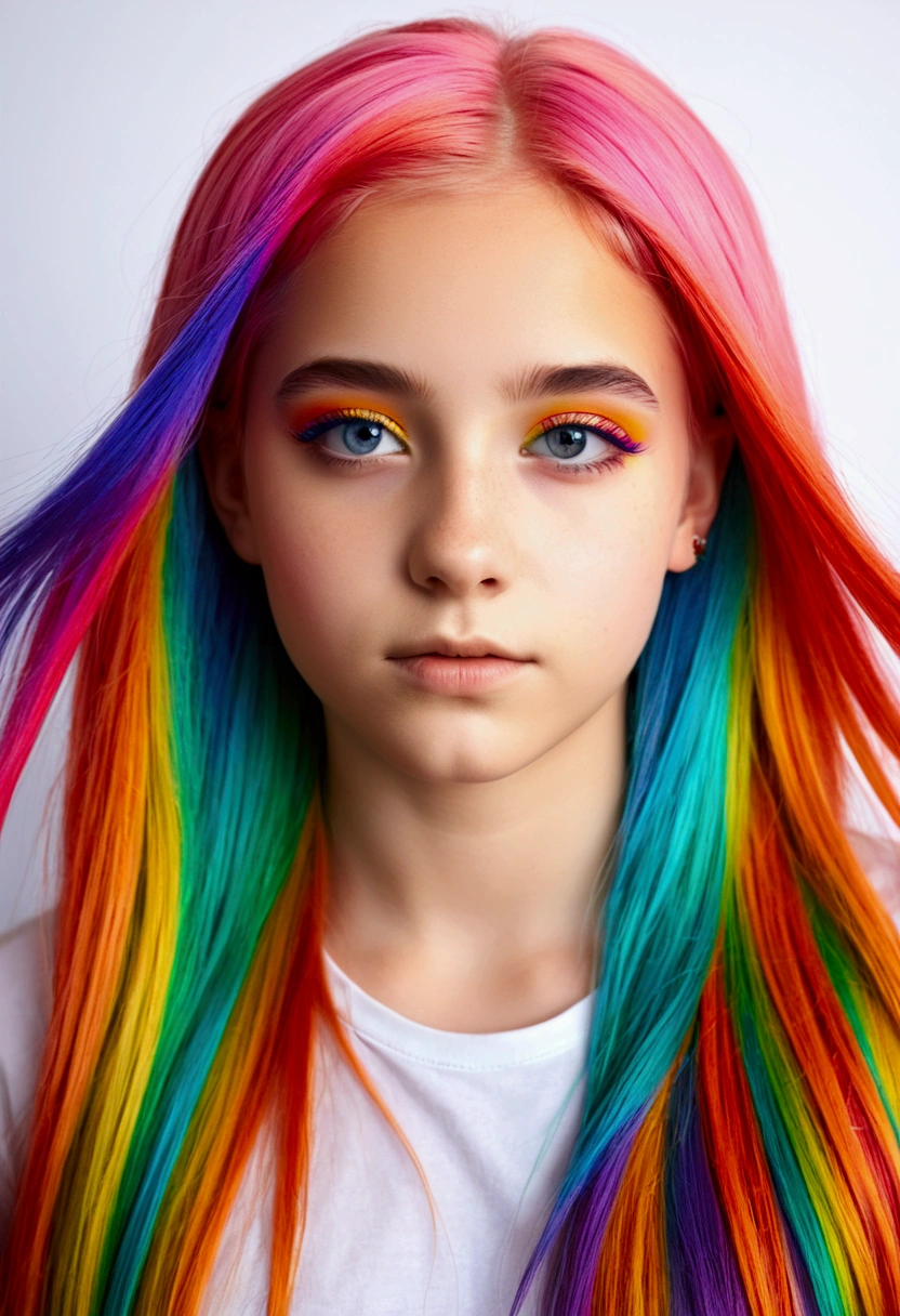 a CHILD girl with a pink hairstyle, little girl with magical powers, painting digital adorable, Arte digital 4K realista, Arte digital 4K realista, Retrato VFX altamente detalhado, retrato da menina de glowwave, Arte digital alucinante, 4k symmetrical portrait, 4k symmetrical portrait, Arte digital alucinante, Arte digital 4K perturbadora