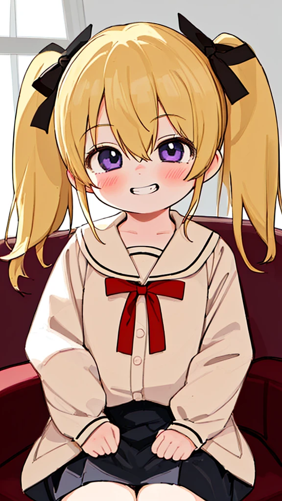 smile, :3, Highest quality、Blue Uniform、skirt open、Long wide skirt、cute、No pants、blush、Sex、Watery eye、Sex、Creampie、spring、Drooling pulls a thread、Semen overflowing、Cum String、A lot of semen、Penis insertion、Wet、Anime H、Anime Images, (One man), Browsing Caution, Insert the big penis、(uterus at viewer penis inserted into pussy from cross section looking through)