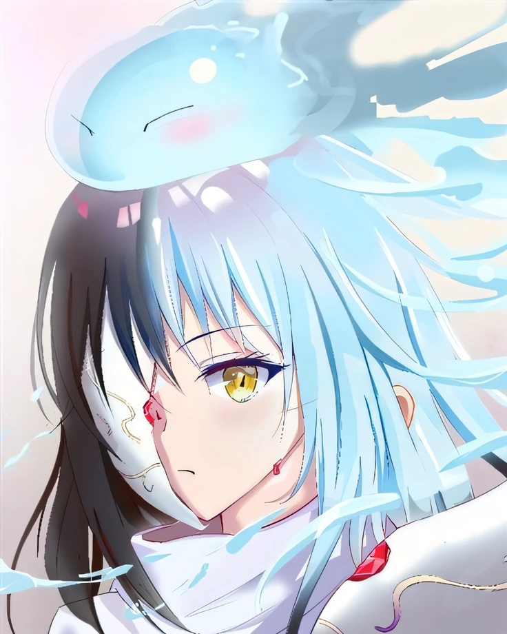 absurdres, highres, ultra detailed, megami magazine, upper body, face focus, close-up, simple background, 
1girl, white hair, blunt bangs, long hair, disheveled hair, kimono, japanese clothes, pale skin, standing, large breasts, surprised, blank eyes, open mouth, sweat, shaded face,
  <lora:Creversal_Both22222_8:1.5> <lora:menositanikuma2:1>  <lora:SurprisedBlankEyes_v1.2:0.9>