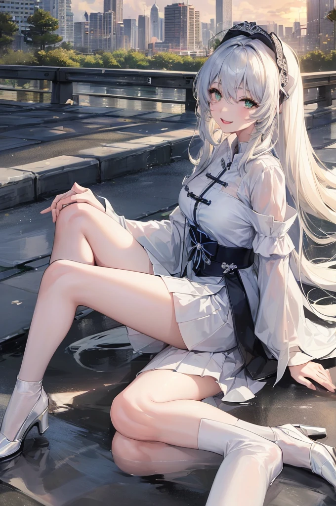 Highest quality, masterpiece, girl, cute, Lewd,forrest, Long Hair, forrestBase, Knee socks, nakedの肩, jewelry, No sleeve, White Dress, Long black skirt, gloves, knight , Cape, On the ground, White underwear, Shaved, The skirt is flipped up, The genitals are visible, The genitals are visible, not,naked, Leg spread, The dick is in the,Having sex,One eye is closed,Mouth open, Dildo, Being fucked by a dick, Stuck in pussy,My pussy is wet,Semen in pussy, Are standing, Standing, 虫の形をしたDildo,Clothes are off,Sperm in,マンコにDildo,Inserting dick into pussy,One nipple is visible,Sucking a dick,Licking dick,Sucking dick,Blowjobチオ,Blowjob,She's holding a dick in her mouth,Licking dick with mouth,Cum in mouth