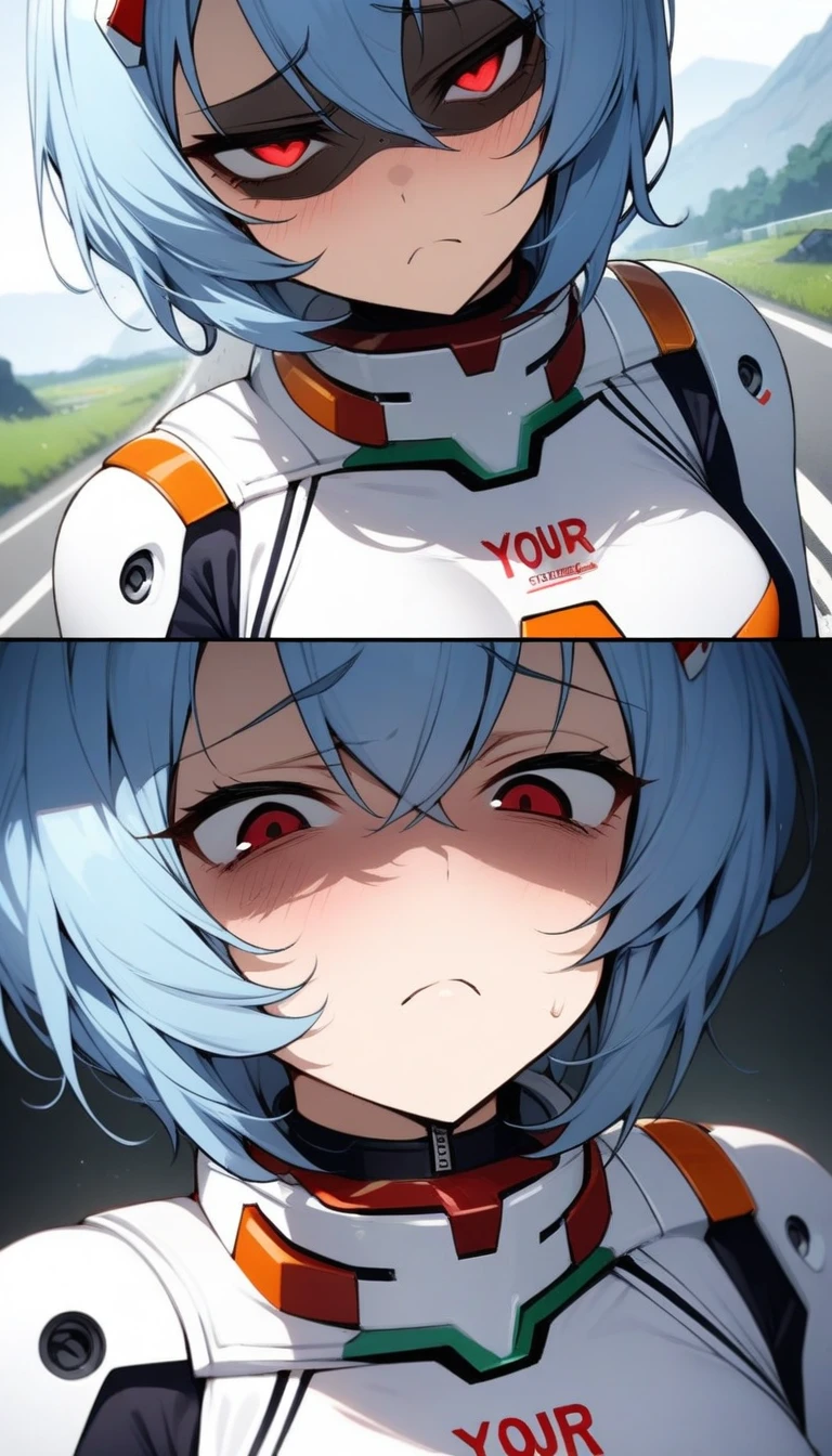 wide angle view, (shiny, glossy:2),  wearing her suit , (lying on her back grabbing her boobs:1.5) , loving look in eyes , cum on face ,lying on bed , ahegao , fingering(Overhead view),ultra-detailed, illustration, close-up, straight on, 1girl, ((souryuu asuka langley, interface headset, red bodysuit:1.4, blonde)),Her eyes shone like dreamy stars,(glowing eyes:1.233),(beautiful and detailed eyes:1.1),(expressionless,closed mouth),(standing), (mechanic room with toolsand spaceship windowin a white SPACESHIP), (night:1.2),dreamy, [[delicate fingers and hands:0.55]::0.85],(detail fingers),bukkake, ahegao, rolling eyes, cross-eyed, open mouth, tongue out, naughty face,, saliva on mouth, a lot of cum