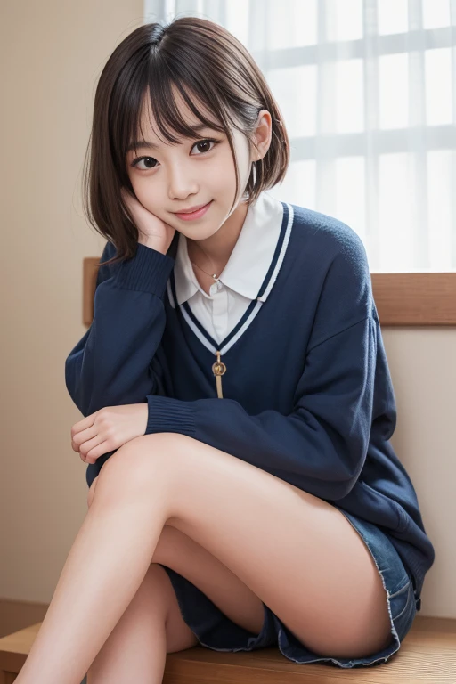 High quality masterpiece, 8k, , Japanese Girls, RAW Photos, Absurd, Winner portrait smile face, 笑face, Alone, Uniform, Summer Clothes Idol&#39;face, violet, Gardenia, Delicate girl, Long black hair, Dark Eyes, Upper body digital SLR, Observe the audience, Frank, Sophisticated, Like々Shii, Thin arms, Professional Lighting, Film Grain, chromatic aberration, (Details of the eye and face: 1.0), (Bokeh button:1.1)