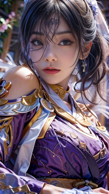 ((Best quality, 8k, Masterpiece :1.3)), upper bod y, Sharp focus : 1.2, Beautiful woman with perfe ct figure, Highly detailed facial and skin textur e, Detailed eyes, Double eyelids, Interior view, f erpect lighting, Glowing skin,