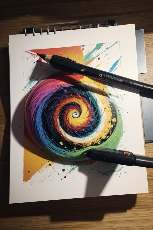 Generate number 50 painted as artwork of Sam Francis