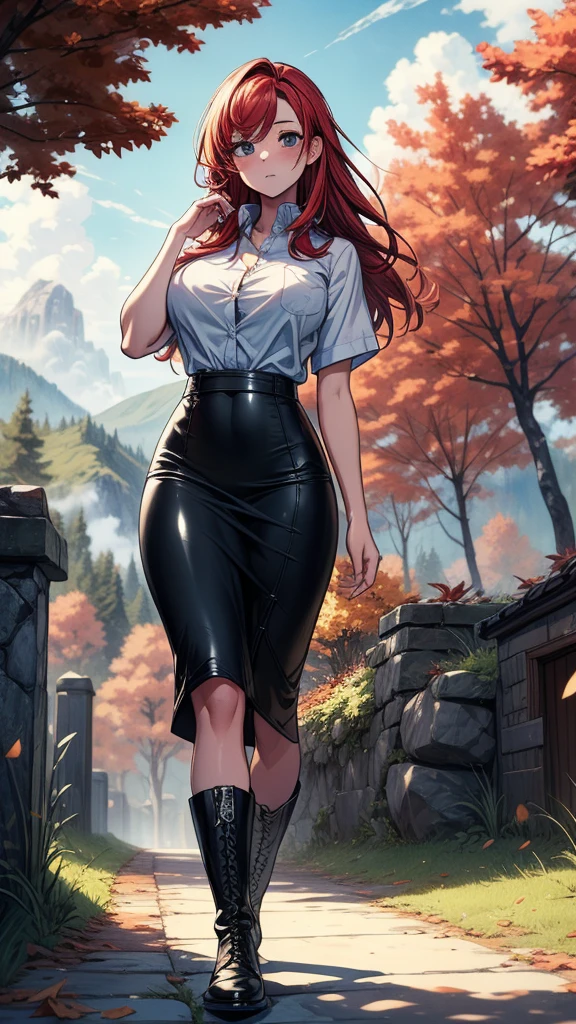 score_9, score_8_up, score_7_up, score_6_up, score_5_up, 1girl, solo, realistic, large breasts, looking at viewer, red hair, green eyes, messy hair, skirt lift, from below, BREAK
red lips, long black hair, glowing eyes, tattoo, raining, moody , <lora:CNwahMilk:0.75> cnwahmilk style <lora:Melissa-000005:0.8> melissa,