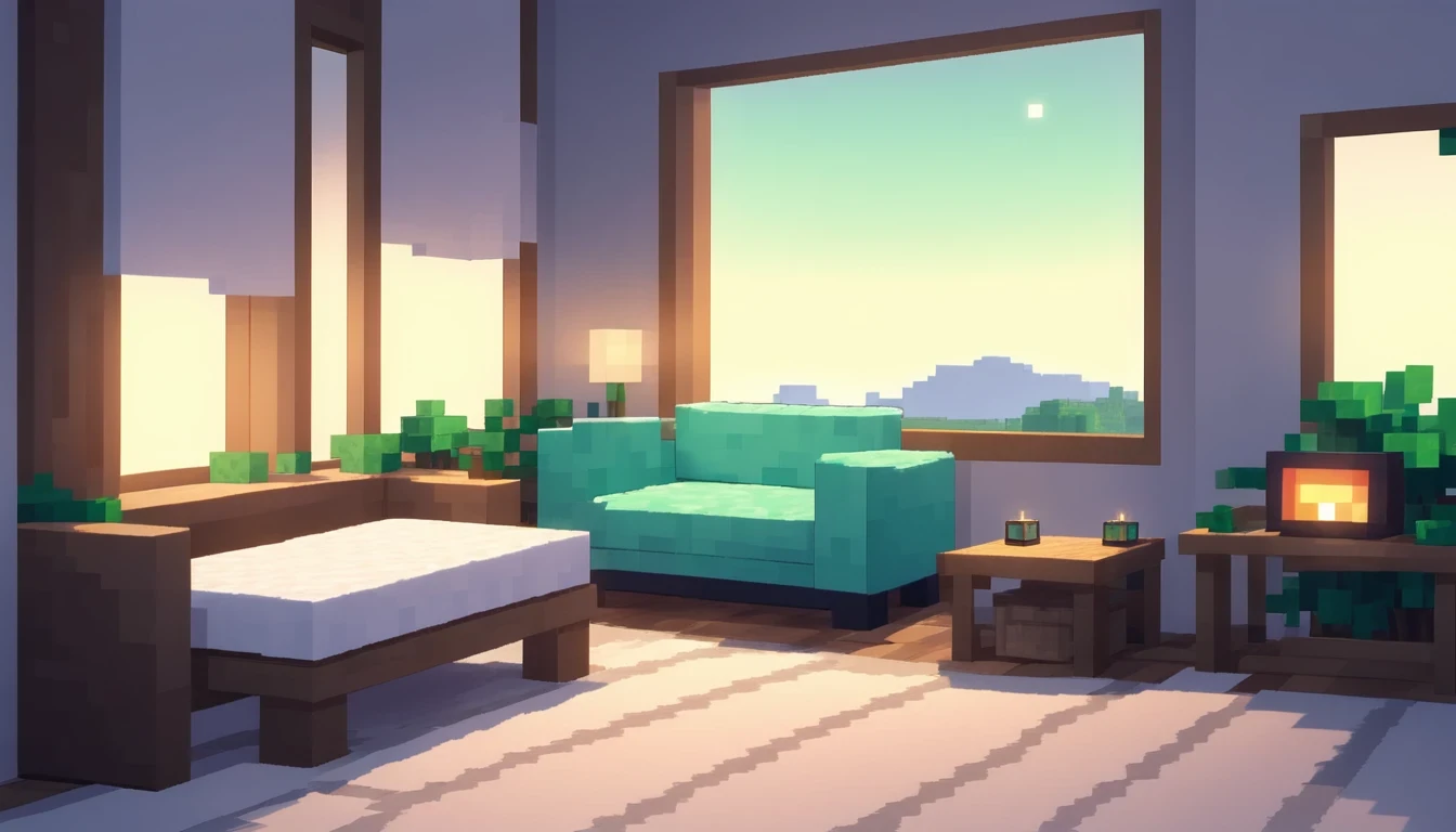 Minecraft , Lofi Cozy ,minimal ,Cute