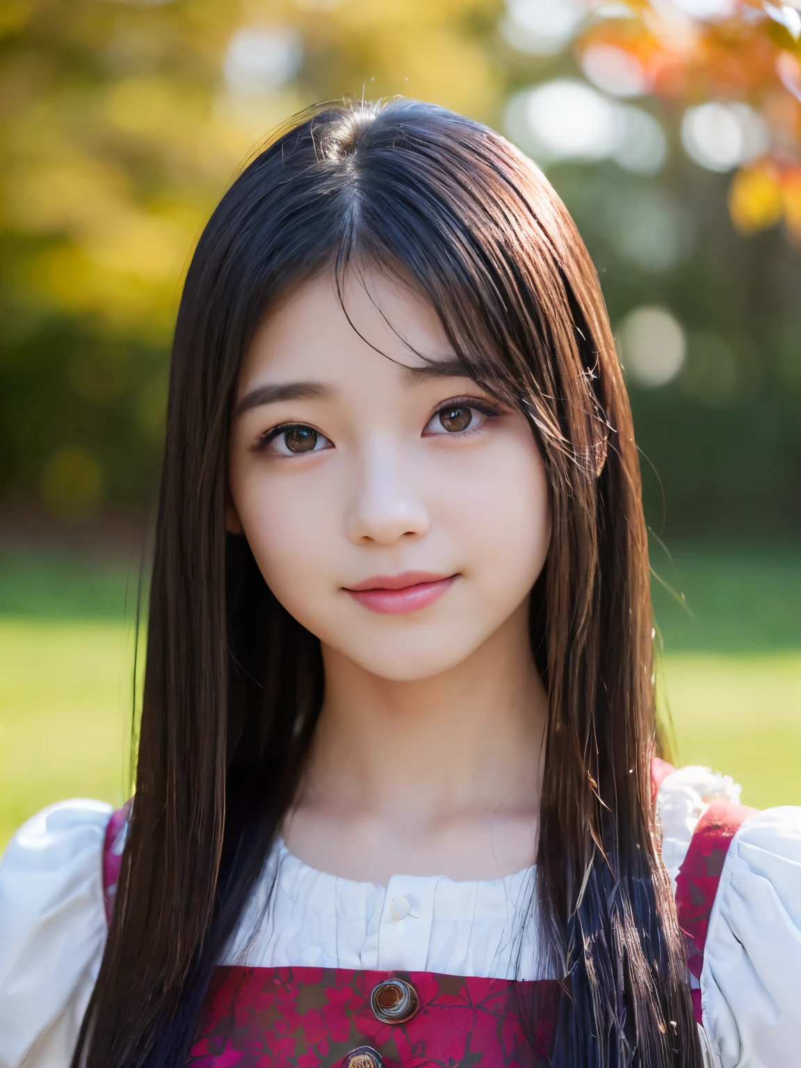 Best-quality, Masterpiece, Ultra-High-Resolution, (Photorealistic:1.4), Raw-Photo, 1girl, 15-years-old, the most famous Japanese idol, close-up of eyes, innocent smile, extremely cute face like the most popular Japanese idol, (((extremely beautiful big-black-eyes))), extremely beautiful black-hair, extremely beautiful long-eyelashes, extremely beautiful lips, extremely beautiful skins, detailed big-black-eyes