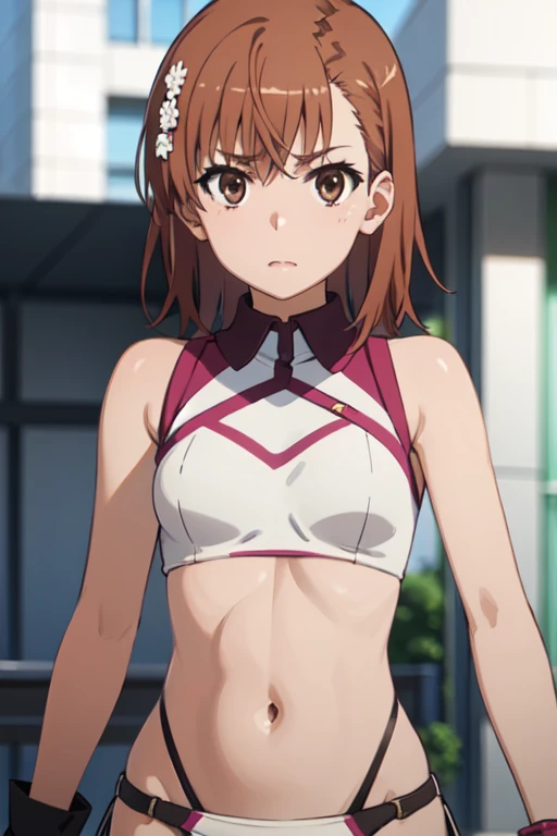 Misaka Mikoto、A Certain Scientific Railgun、girl、Small breasts、whole body、loincloth