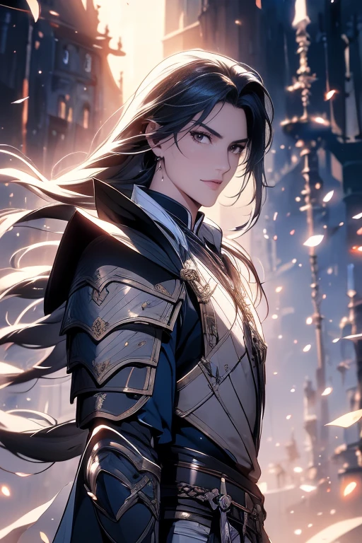 ((Solo)), (Male), Red Eyes, Raven Hair, Long Hair Braided, Close-up of Man with Spear in Village, Peaceful Village, Suburb, Detailed Anime Art, Casimir Art, Masamune Shirow, Masamune, Handsome Guy in Medieval Druid Art, Heise Jinyao, Shadowverse Style, (No Logos), Detailed Knight Armor, Eye Reflection, Depth of Field, Cinematic Lighting, Ray Tracing, Depth of Field, Cinematic Lighting, Ray Tracing, UHD, High Detail, Best Quality, High Definition, High Quality, Awards, Super Detail, Masterpiece, 8k, UHD, High Detail, Best Quality, High Definition, High Quality, Awards, Super Detail, Masterpiece, 8k