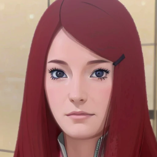 A young woman ,Half Asian appearance(beautiful,elegant,maternal), Northern European half(beautiful), Red hair, slightly violet eyes, Japanese clothing, rostro(beautiful),DETAILED, realistic, masterpiece, 8k pixels,The best quality, Red hair ultra DETAILED 2k cg.