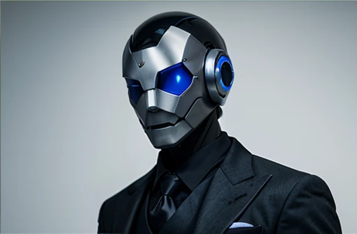 Humanoid robot in a tie in an office room, to herald the GPT chat revolution