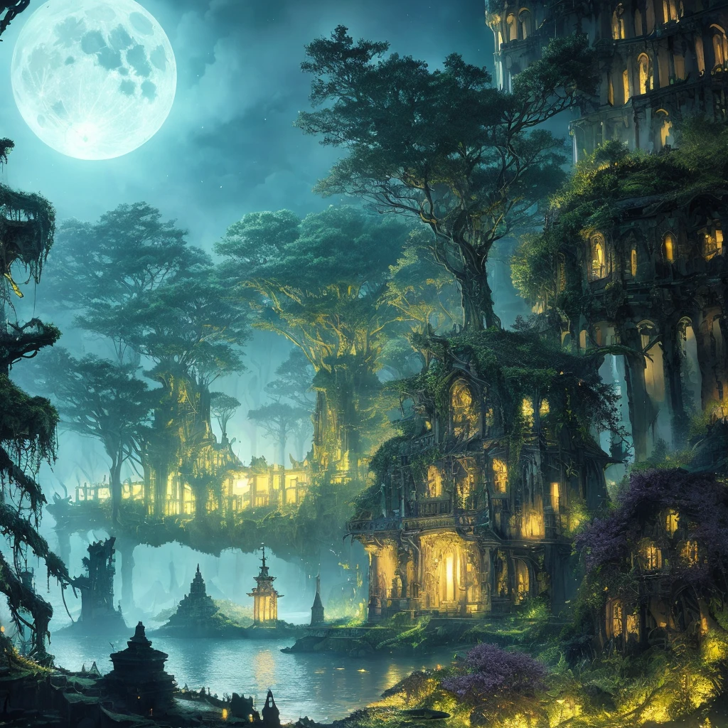 CCDWR illustration artwork of a ( crypt ) in the middle of a  [  ( swampy ) |  flooded ] [ ( cemetery ) | mangroove | marsh ] troughtout a ( gloomy ) jungle  full of  fireflies
,

CCDWR concept [ art | environment art | level design ]

(

in ( colorful victorian nouveau ) CCDWR  artstyle
[( by Brian Meshburn ) |  by Alexander Jansson ]
inspired by  ( Daniel  Merriam )

)