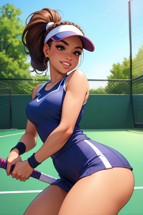 tennis girl's massive nipples out of topless vest out bare and wet pants spreading her legs, gloved hands hidden behind head, blindfold