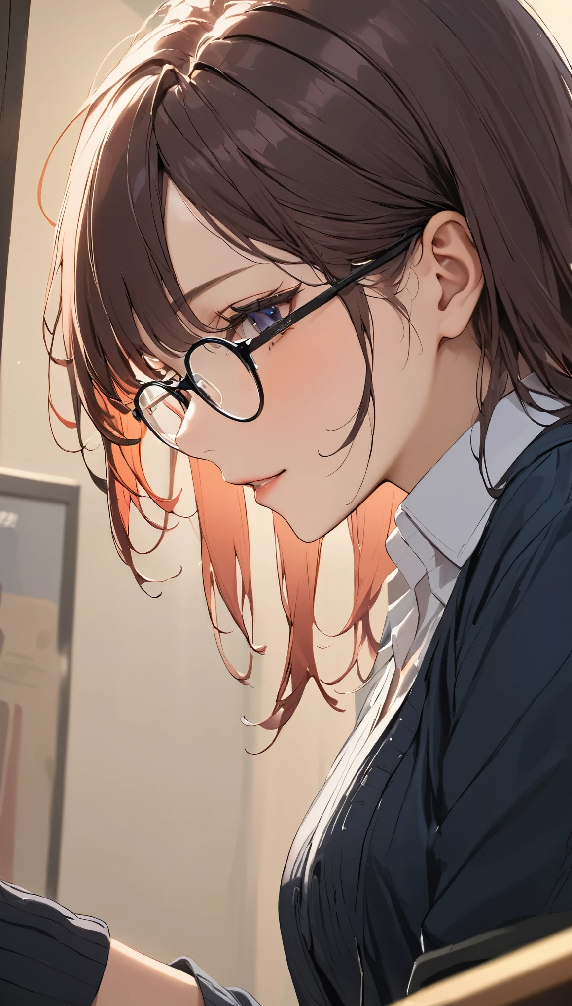 masterpiece, Wearing glasses