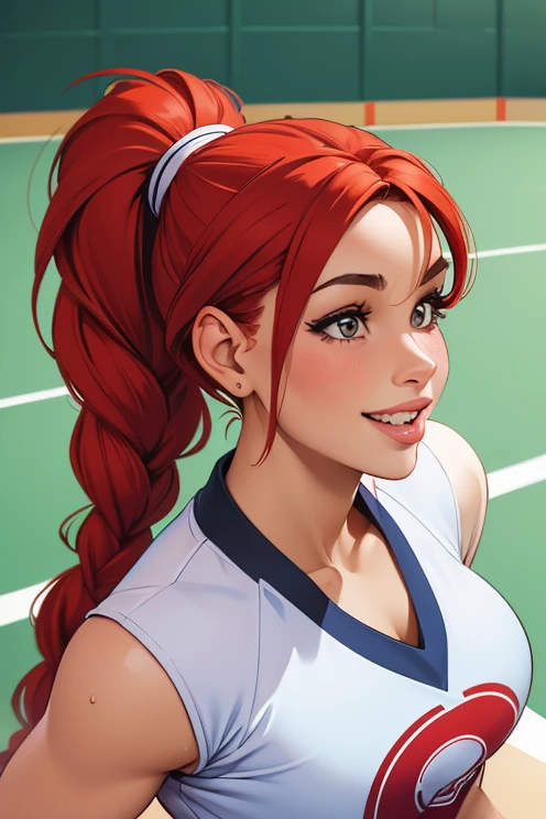 detailed portrait of Serena Williams, beautiful detailed eyes, beautiful detailed lips, extremely detailed face, long eyelashes, strong athletic muscular woman, confident expression, dynamic sports pose, tennis player, sports outfit, on tennis court, afternoon sunlight, (best quality,4k,8k,highres,masterpiece:1.2),ultra-detailed,(realistic,photorealistic,photo-realistic:1.37),vibrant colors,natural lighting