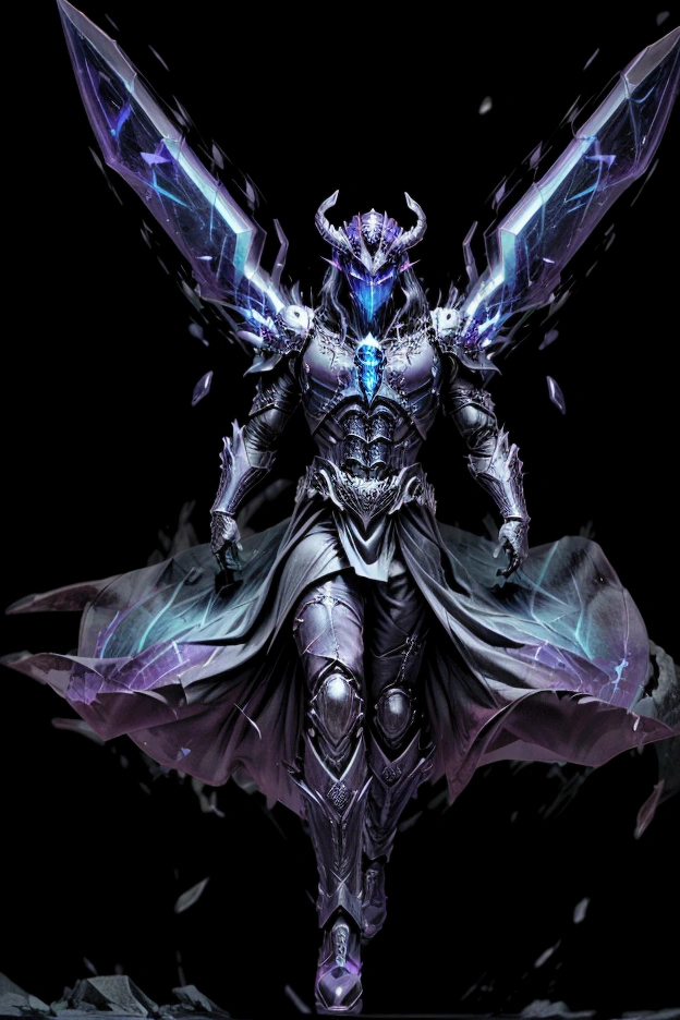 True Monarch (Ultimate Form)

Prompt: (Hyper-realistic) Sung Jinwoo in his ultimate form as the true Shadow Monarch, fully embracing his powers. His armor is now intricately designed, made of dark, ethereal material with glowing runes. His eyes are bright purple, and his hair flows with dark energy. Shadows move like tendrils around him, and he stands with a commanding presence, holding a massive, shadow-infused sword. Background: an apocalyptic landscape, with swirling vortexes of shadow energy and collapsing ruins, representing his immense power and dominance.