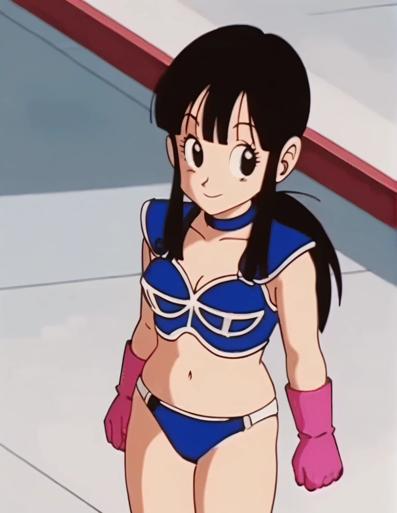 source_anime, score_9, score_8_up, score_7_up, anime screencap,8k, absurdres, 
selfie, happy, arm by side,
chi-chi, 1girl, solo, long hair, smile, open mouth, bangs, black hair, standing, ponytail, :d, sidelocks, outdoors, sky, sleeveless, day, cloud, blunt bangs, black eyes, tree, blue sky, smile, eyelashes, cloudy sky, bikini, whole body, showing the ass, from behind, Wide hips, medium breasts, medium ass
 