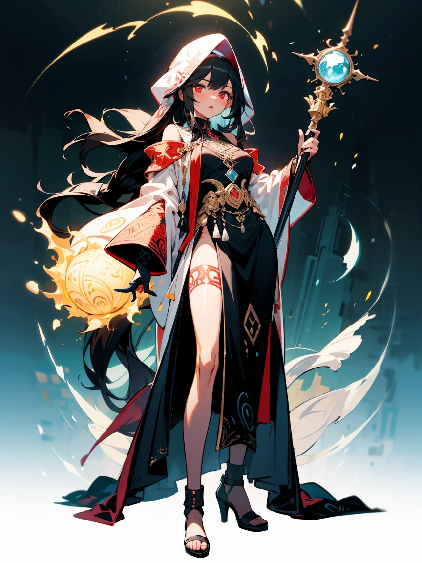 Personaje furina de genshin impact, con su ropa de caracteristica , full body size, y que se vea su sombrero completo y zapatos
