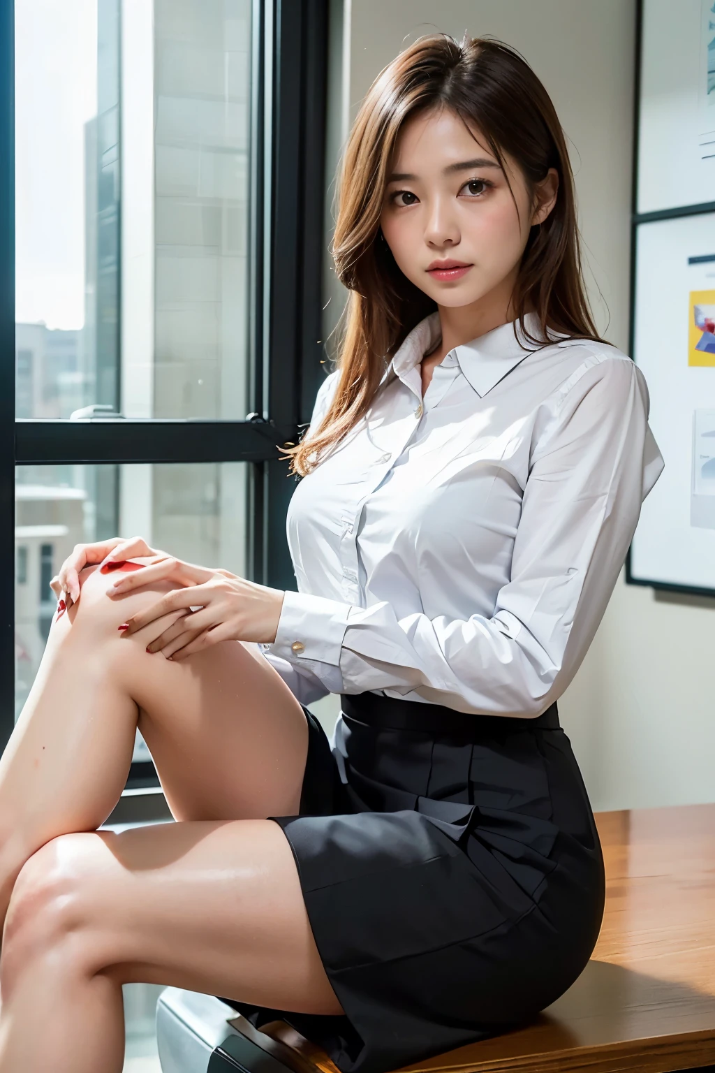 8k, RAW Portrait (Japanese women),masterpiece、Realistic:1.2、Realistic, Ultra-high resolution, Please redeem, Real Life Photos ,( in the evening :1.1),((Business Art:1.4))、
((((1 female:1.5))))、Japanese women,((Office Lady))、((skirtを着用:1.5))、High heels、skirt,Slender body,At work'Locker Room、Sleeping Alone'return,(Written boundary depth:1.3)、 ((Dark brown eyes:1.2))、(Realistic skin texture:1.3)、(Immersive atmosphere:1.2、Chiaroscuro:1.2) 、(Look Viewer:1.4)、((Red cheeks:1.3))、((Ceiling from below:1.35))、(smile:0.9)、((Very thin and small panties))、((skirtをまくり上げる女性:1.5))、((From below:1.3))、((Crotch close-up:1.))、((Highlight the panties:1.4))、((Spread your legs out to the side:1.4))、