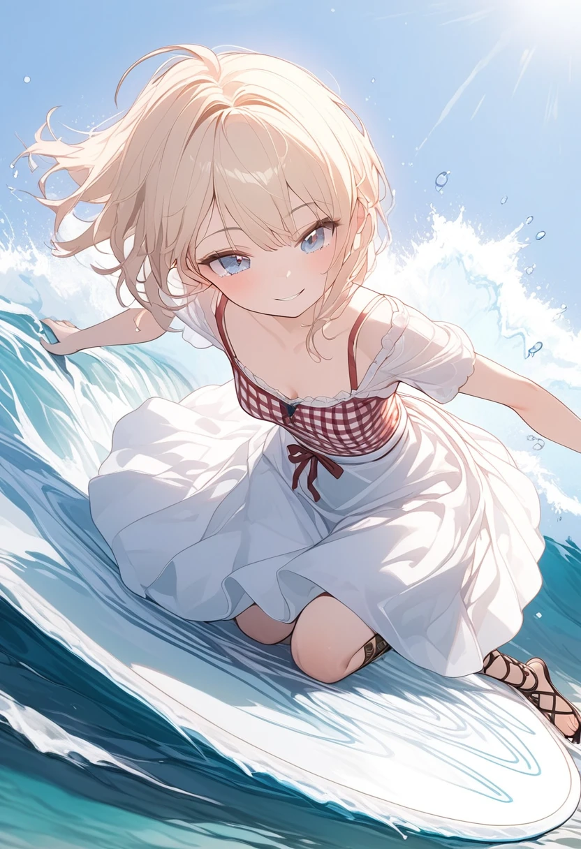 sketchnime, (masterpiece, best quality:1.2), 1girl, solo, perfectly detailed art, dancing on water waves