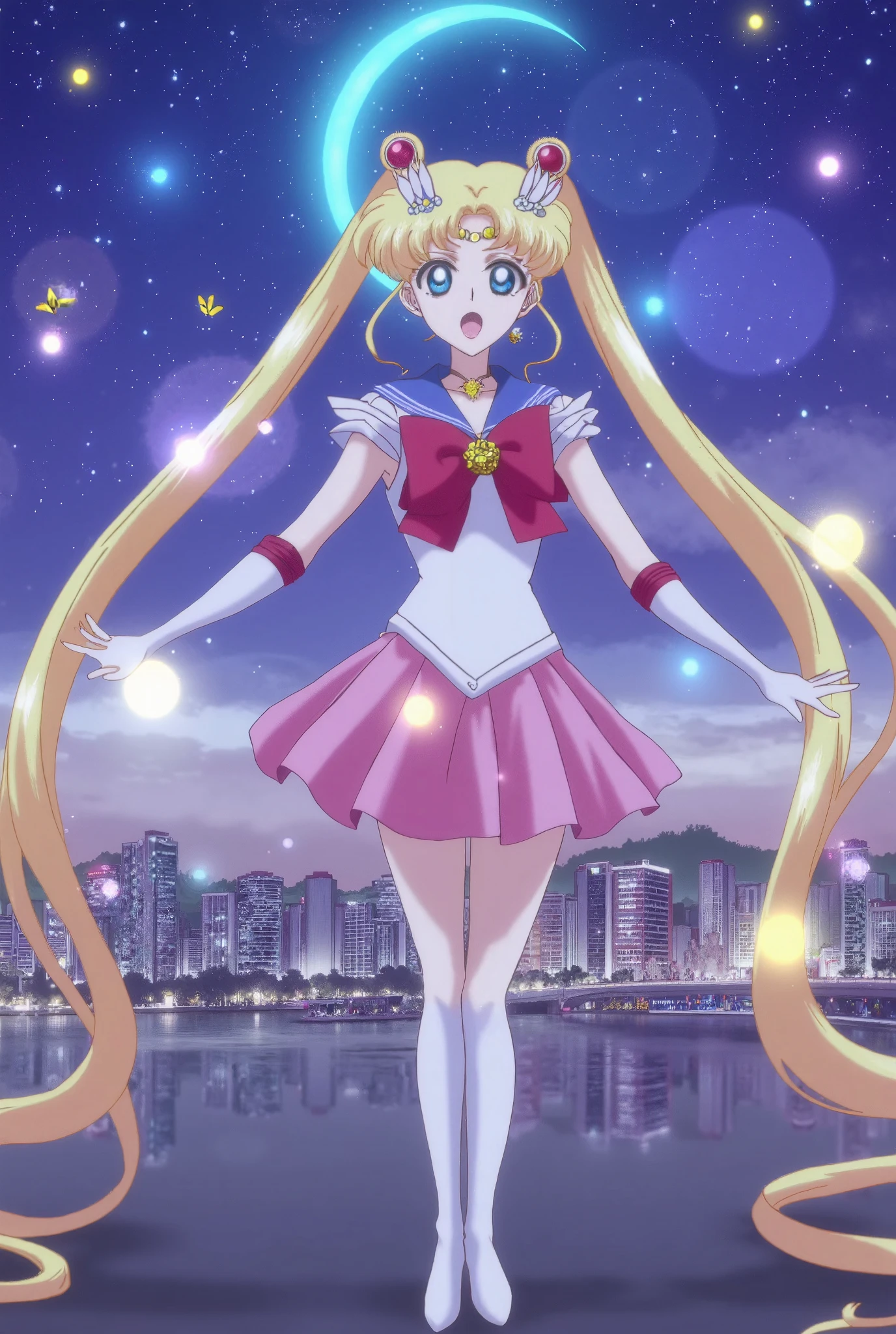 (masterpiece, Best quality:1.2),Sailor Moon，1 girl fireworks in the sky aurora back bow backless dress backless dress ballerina ballet shoes bangs bare shoulders bird blue butterfly blue hair bow insect butterfly butterfly hair accessories necklace city city lights city landscape constellation denim shot crescent moon dark background dress earth \(planet\)
feathers
fireworks
flower
flying
frills
full moon
galaxy
gloves
glowing butterfly
hair flower
hair ornament
leotard
light particles
long hair
milky way
moon
night
night Sky
outstretched arms
pantyhose
pink bow
pink choker
pink dress
pink flower
pink gloves
pink hair
pink leotard
pink skirt
planet
profile
puffy short sleeves
puffy sleeves
purple eyes
purple hair
red flower
red rose
rose
shooting Star
short sleeves
sidelocks
Sky
Skyscraper
snowing
solo
space
space craft
standing
Star \(Sky\)
Star \(symbol\)
Starry background
Starry Sky
Starry Sky print
tanabata
thighband pantyhose
tutu
underwear
white butterfly
white legwear
yellow butterfly
